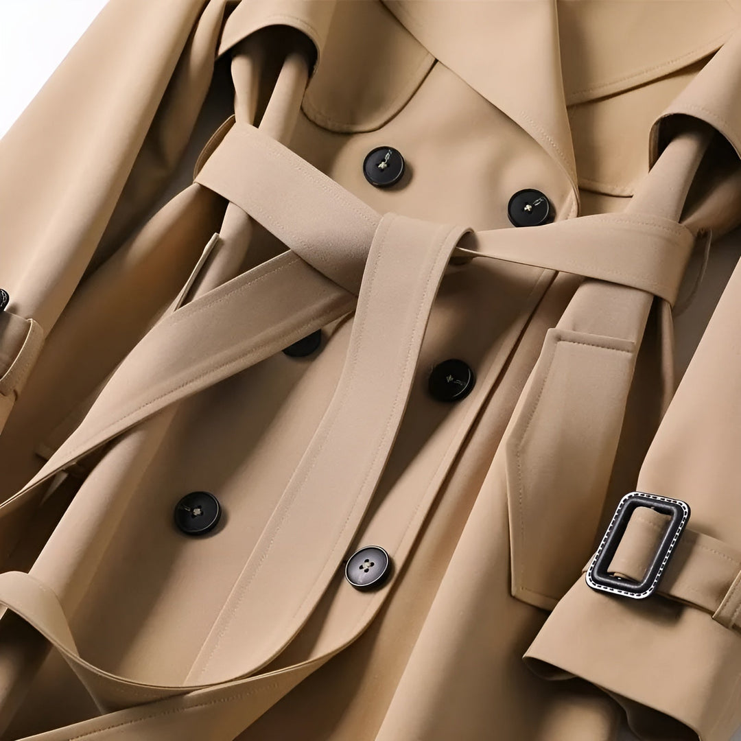 Elodie – Double-Breasted Trench Coat for Women