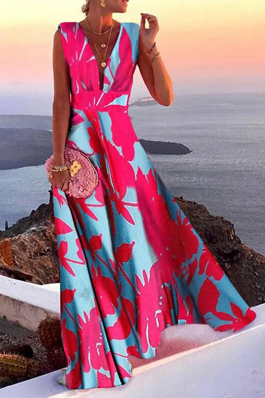 Mallory – Sunset Wrap Maxi Dress