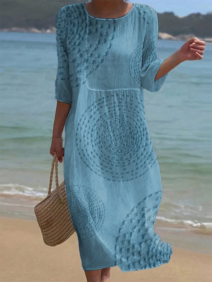 Hilkka – Embroidered Linen Beach Dress