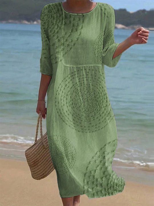 Hilkka – Embroidered Linen Beach Dress