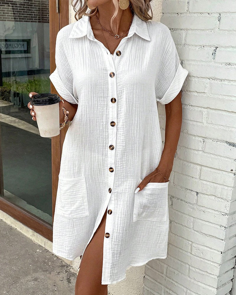 Kacie – Button-Down Shirt Dress for Women