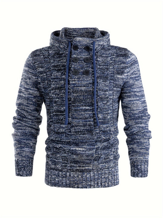 Aiden – Knit Hooded Pullover for Men