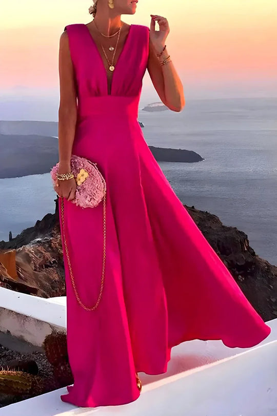 Mallory – Sunset Wrap Maxi Dress