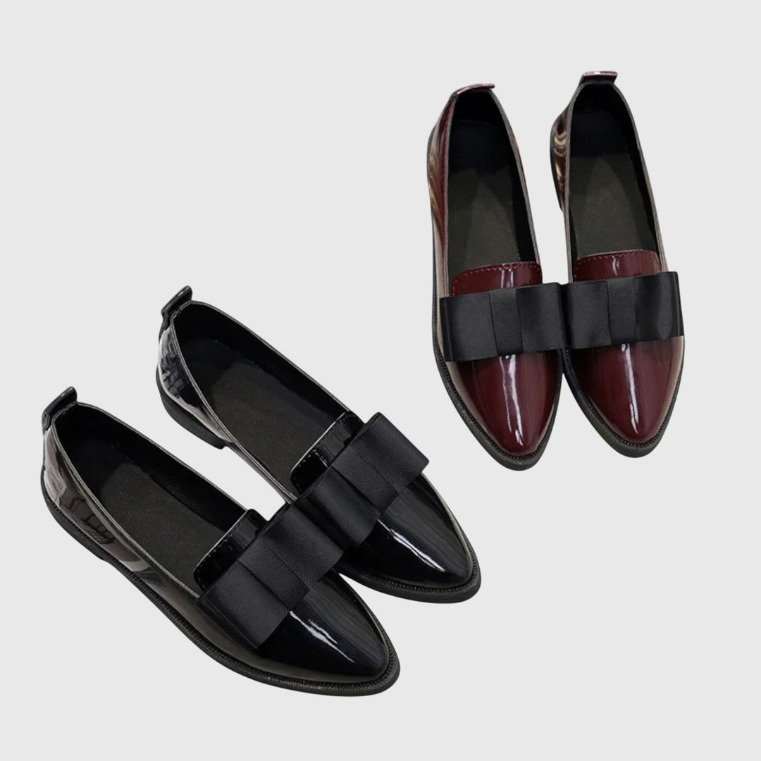 Malin – Chic Two-Tone Leather Loafers for Women