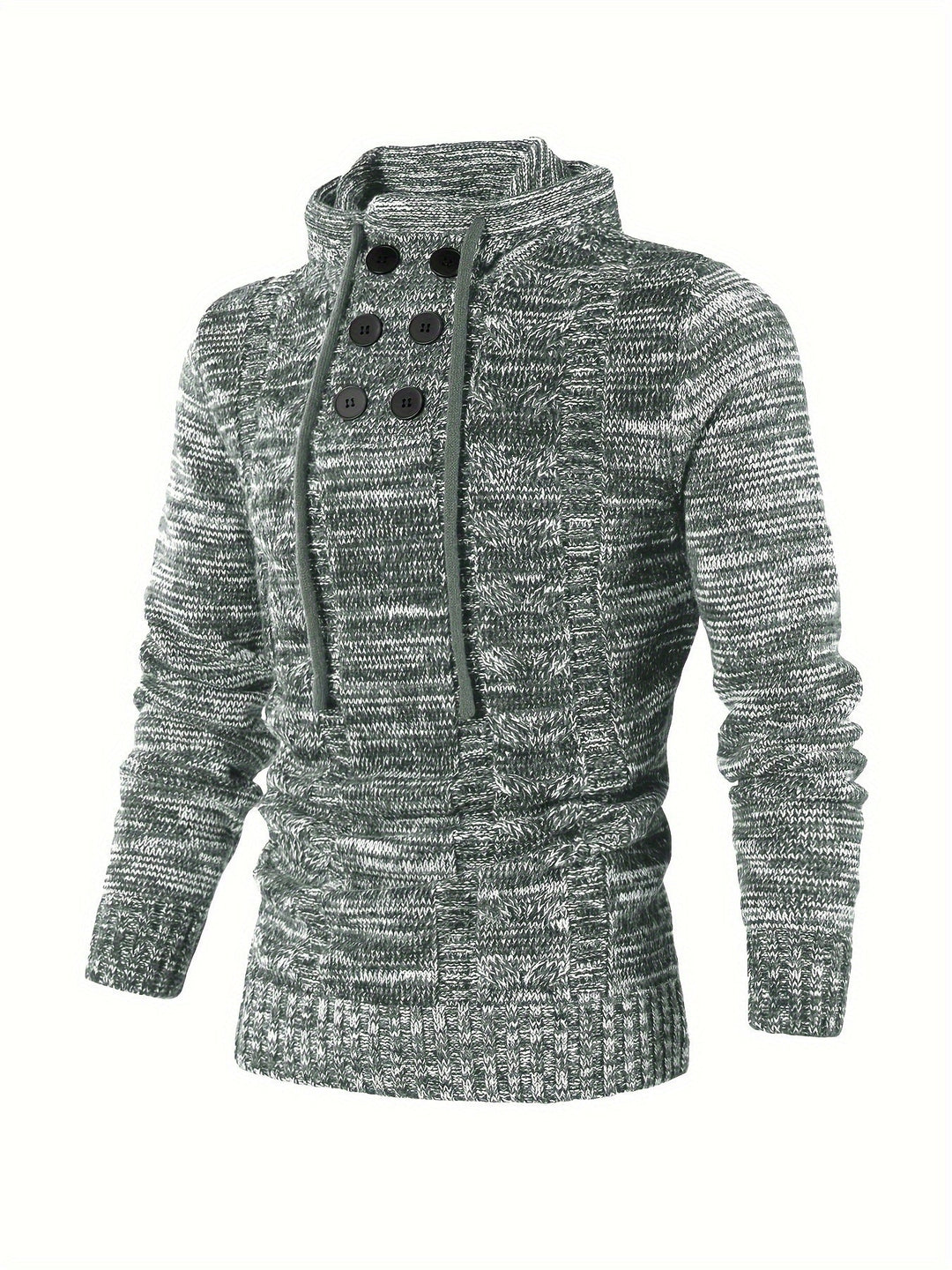 Aiden – Knit Hooded Pullover for Men