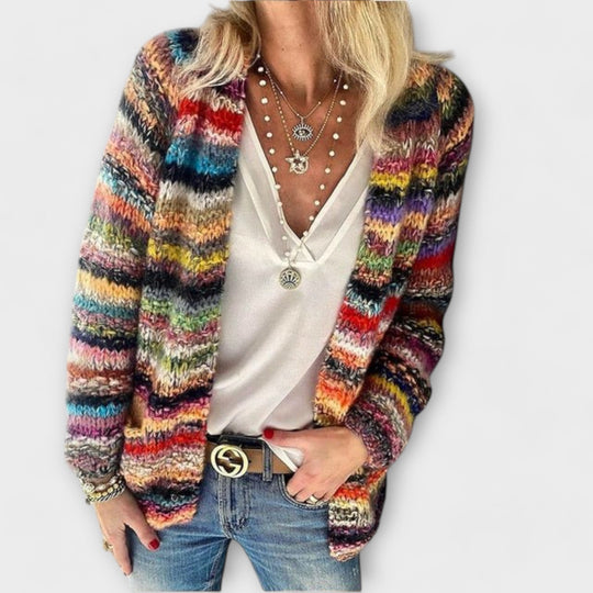 Cressida – Multicolor Knit Cardigan for Women