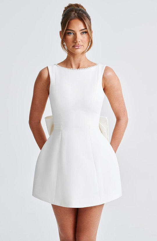 Luniva – Back Bow Mini Dress for Women