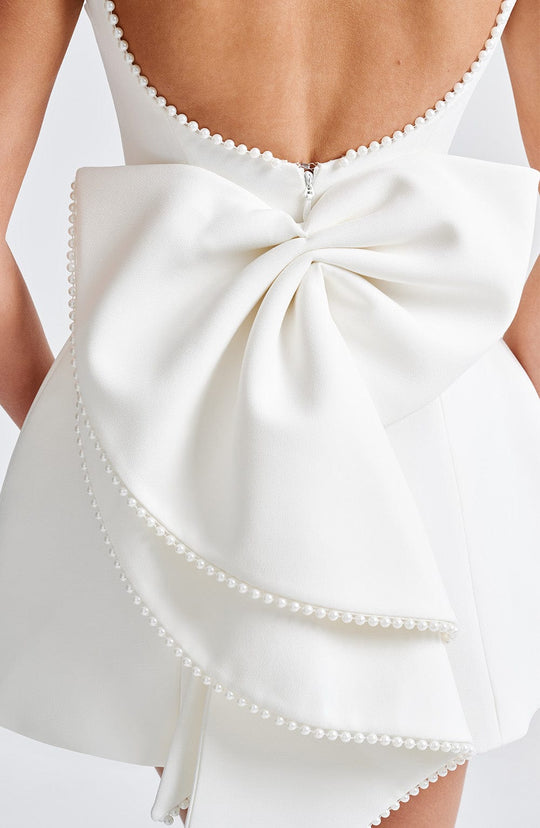 Luniva – Back Bow Mini Dress for Women