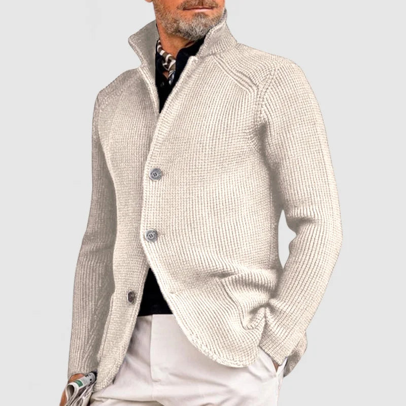 Victor – Knit Button-Up Cardigan for Men
