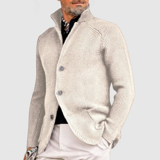 Victor – Knit Button-Up Cardigan for Men