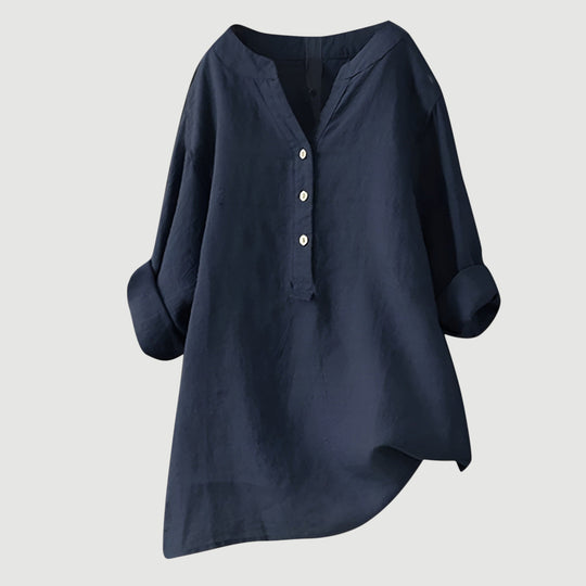 Elowen – Linen-Blend Relaxed Tunic for Women