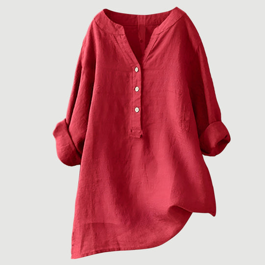 Elowen – Linen-Blend Relaxed Tunic for Women