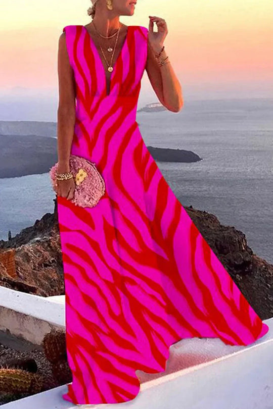 Mallory – Sunset Wrap Maxi Dress