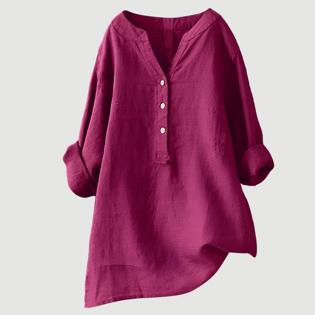 Elowen – Linen-Blend Relaxed Tunic for Women
