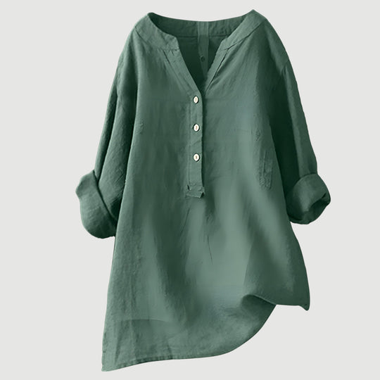 Elowen – Linen-Blend Relaxed Tunic for Women