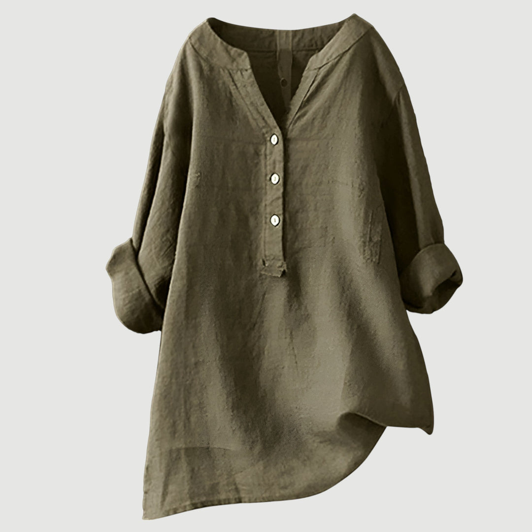 Elowen – Linen-Blend Relaxed Tunic for Women