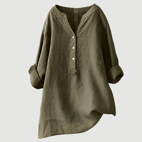 Elowen – Linen-Blend Relaxed Tunic for Women