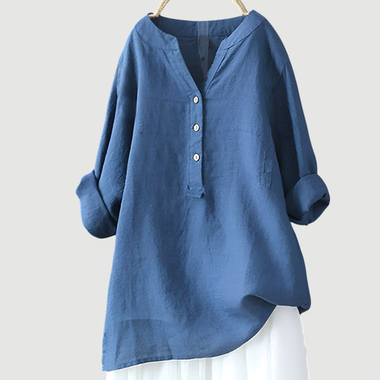 Elowen – Linen-Blend Relaxed Tunic for Women