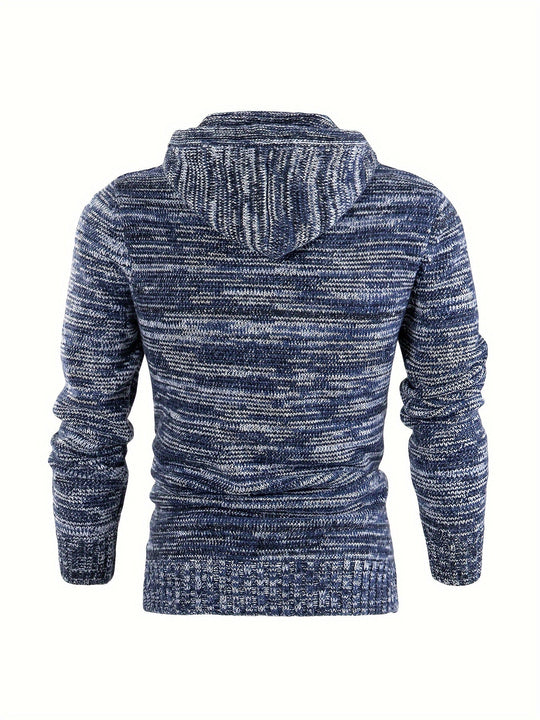Aiden – Knit Hooded Pullover for Men
