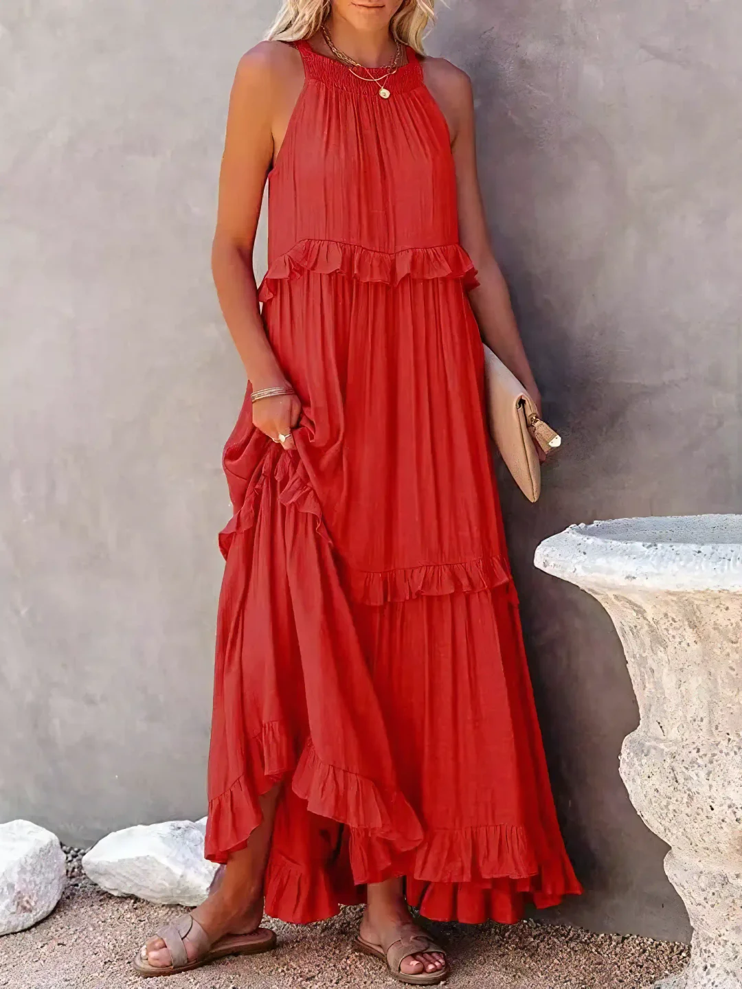 Delaney – Tiered Boho Maxi Dress for Women