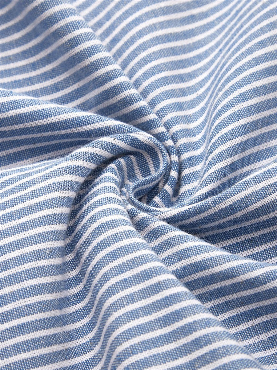 Anka – Striped Button Midi Dress