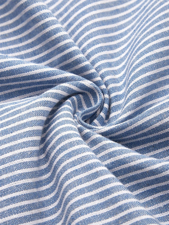 Anka – Striped Button Midi Dress