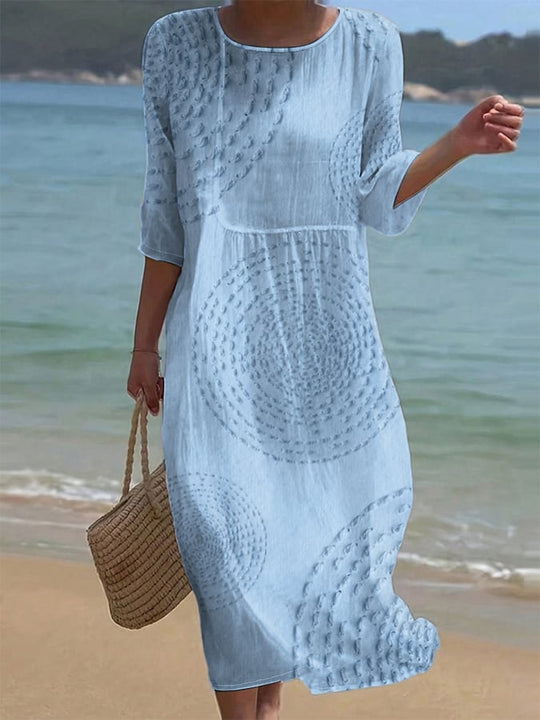 Hilkka – Embroidered Linen Beach Dress