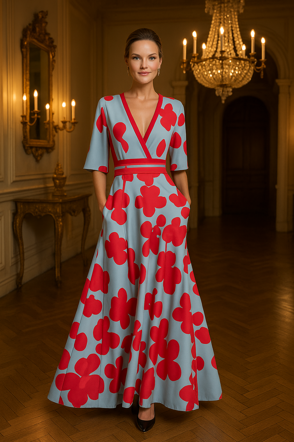 Judith – Floral Wrap Dress it for Women