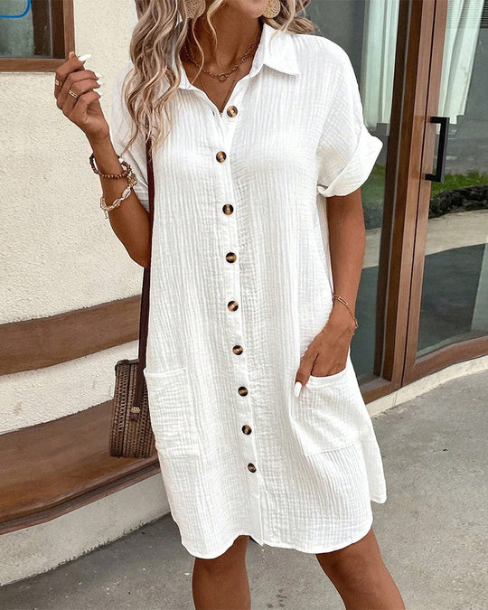 Kacie – Button-Down Shirt Dress for Women