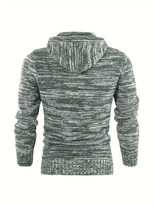 Aiden – Knit Hooded Pullover for Men