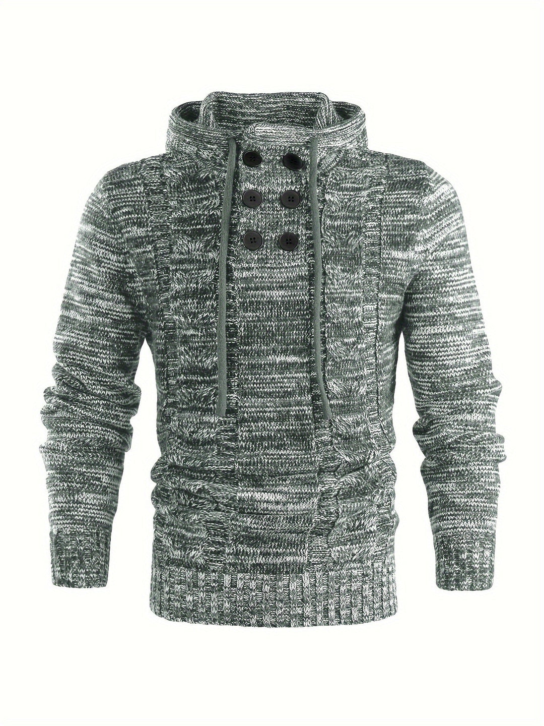 Aiden – Knit Hooded Pullover for Men