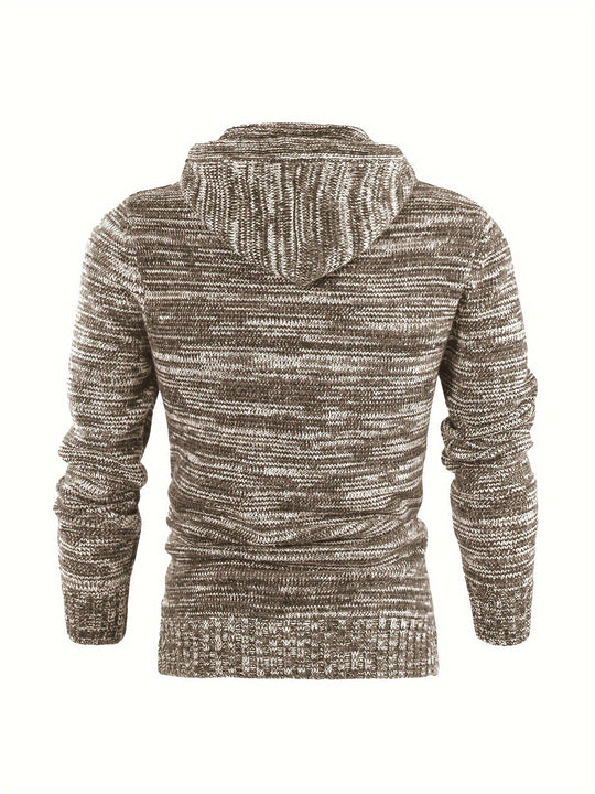 Aiden – Knit Hooded Pullover for Men