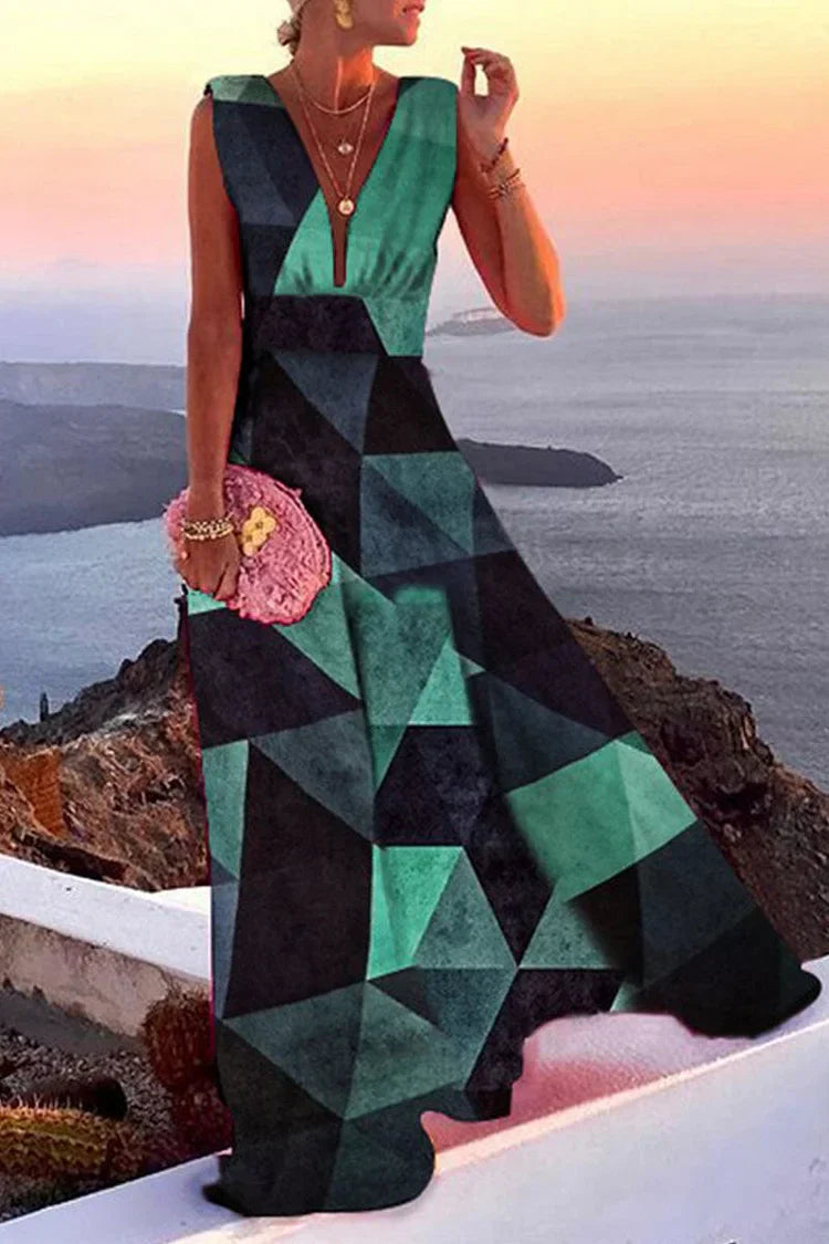 Mallory – Sunset Wrap Maxi Dress