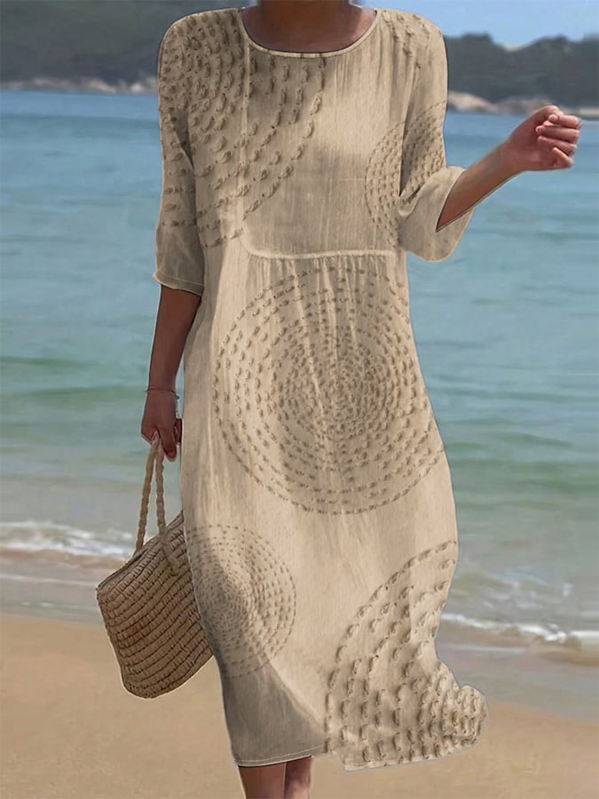 Hilkka – Embroidered Linen Beach Dress