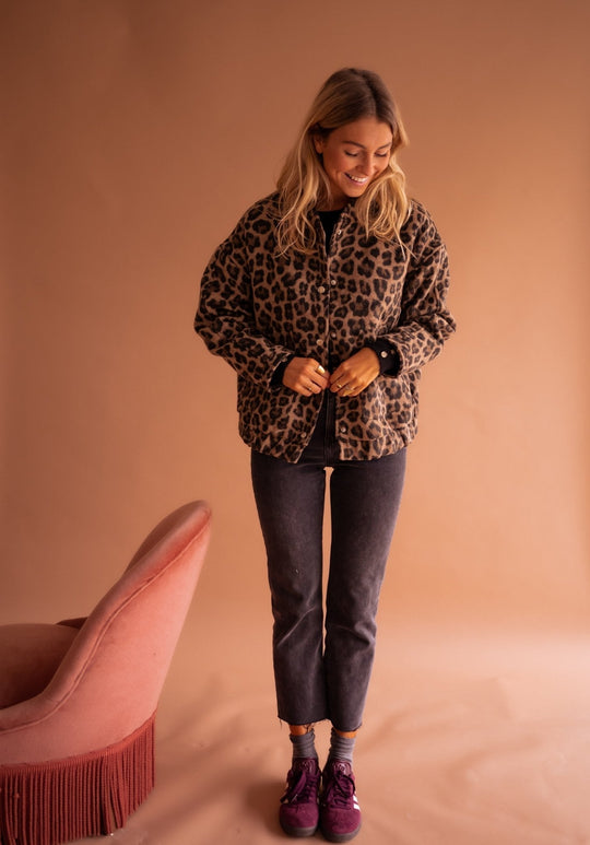 Leonora – Leopard Print Jacket for Women