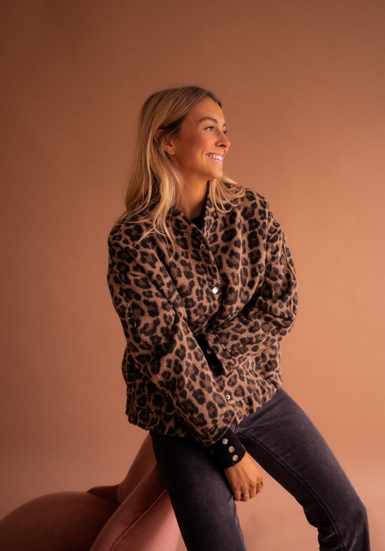 Leonora – Leopard Print Jacket for Women