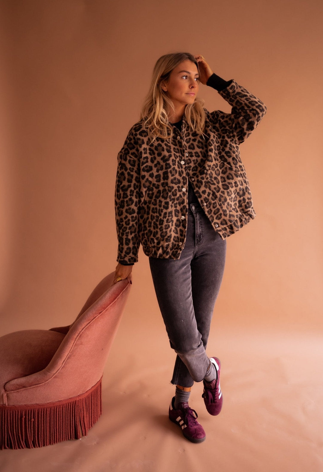 Leonora – Leopard Print Jacket for Women