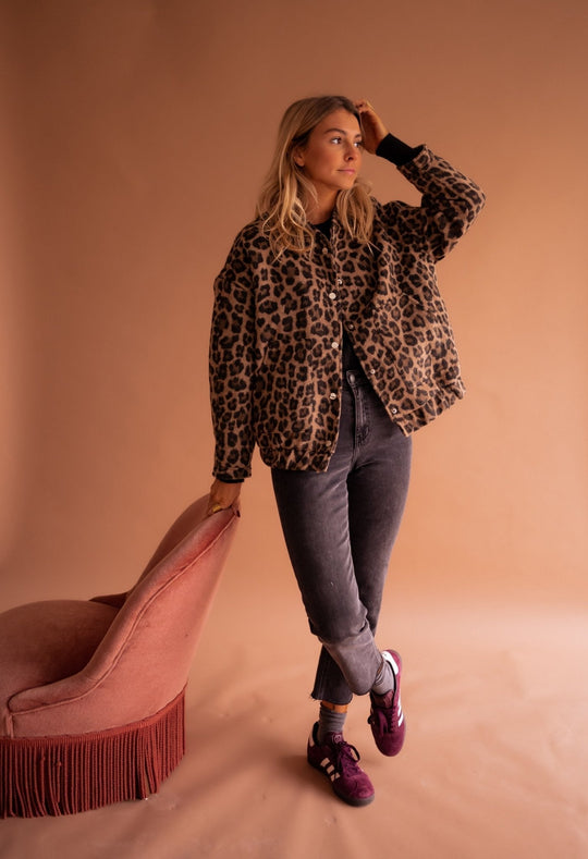 Leonora – Leopard Print Jacket for Women
