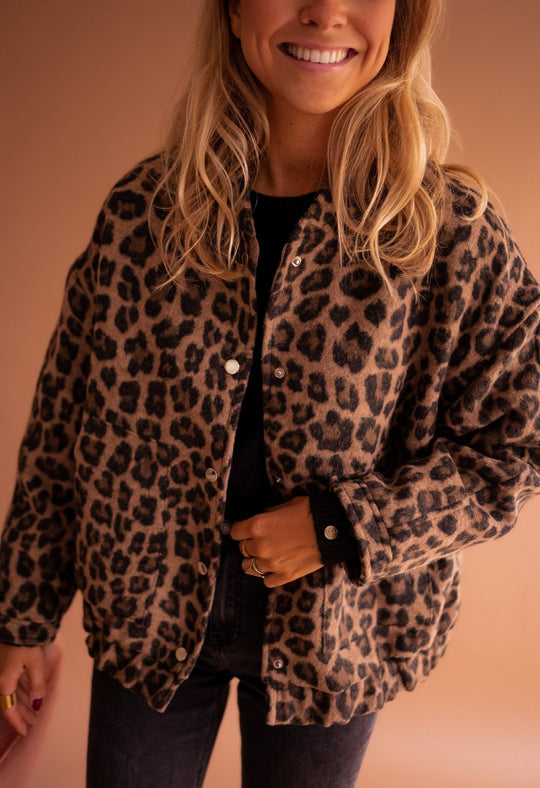 Leonora – Leopard Print Jacket for Women