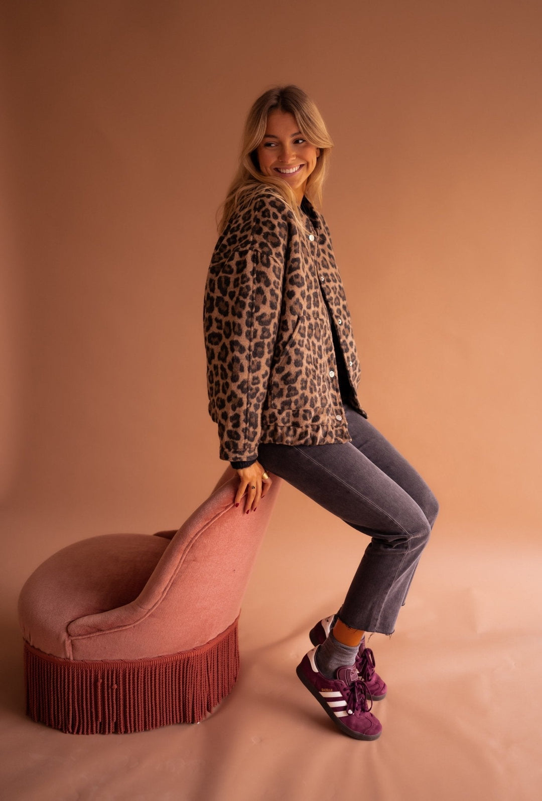 Leonora – Leopard Print Jacket for Women
