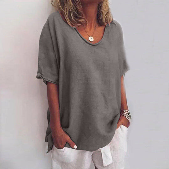 Madge – EasyFlow Relaxed Linen Tee