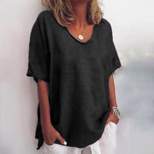 Madge – EasyFlow Relaxed Linen Tee
