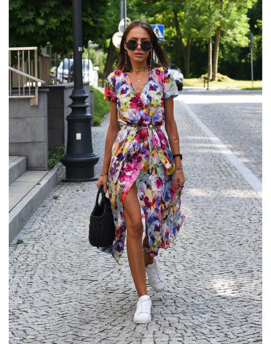 Tamara – Everyday Wrap Midi Dress for Women