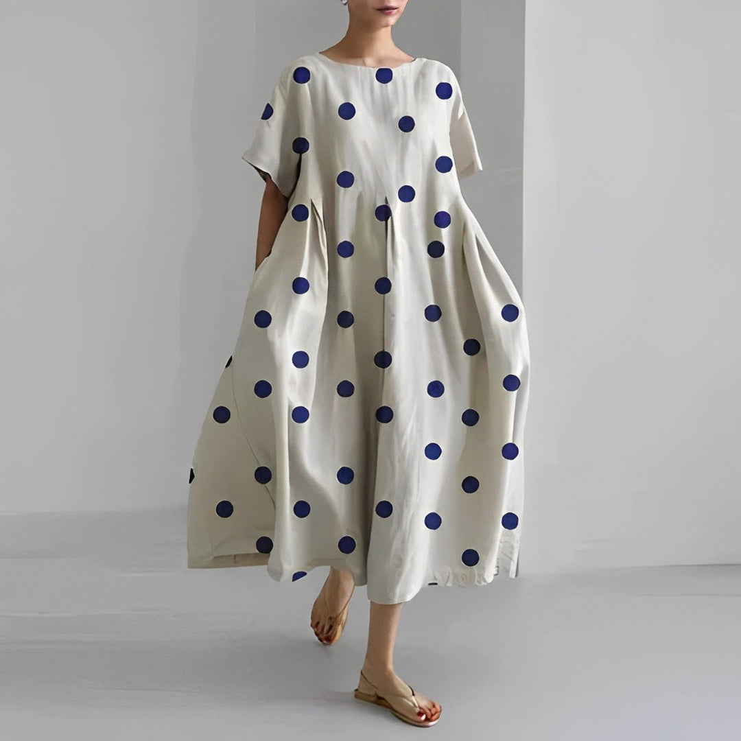 Florae – Oversized Floral Cotton Maxi Dress