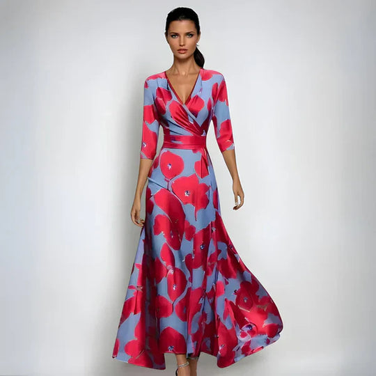 Emily | Stylish Floral Wrap Dress