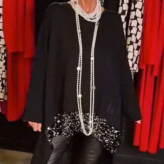 Marzelle – LuxeLayer Embellished Tunic Top