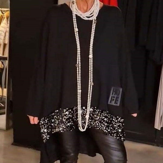 Marzelle – LuxeLayer Embellished Tunic Top