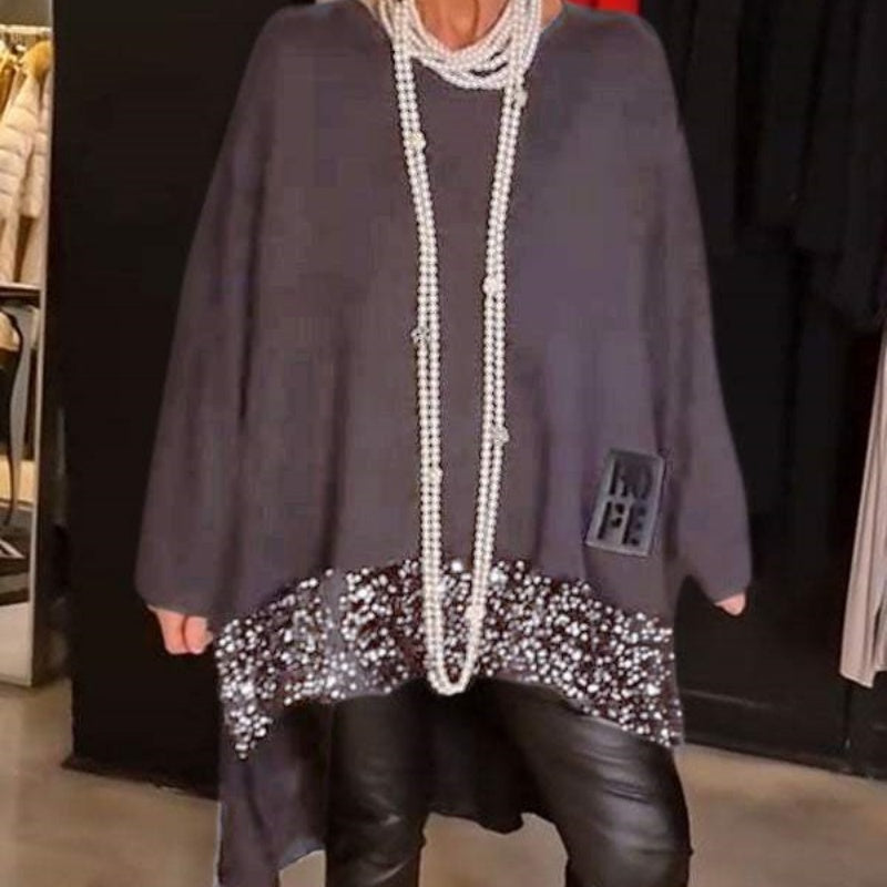 Marzelle – LuxeLayer Embellished Tunic Top