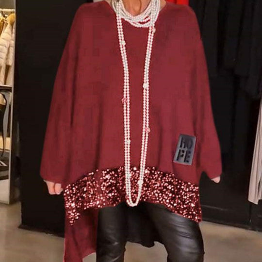 Marzelle – LuxeLayer Embellished Tunic Top