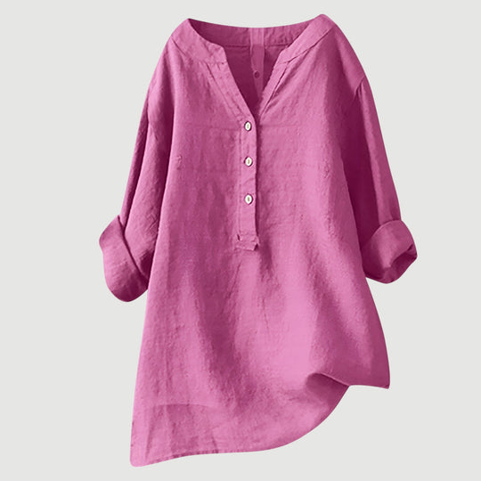 Elowen – Linen-Blend Relaxed Tunic for Women